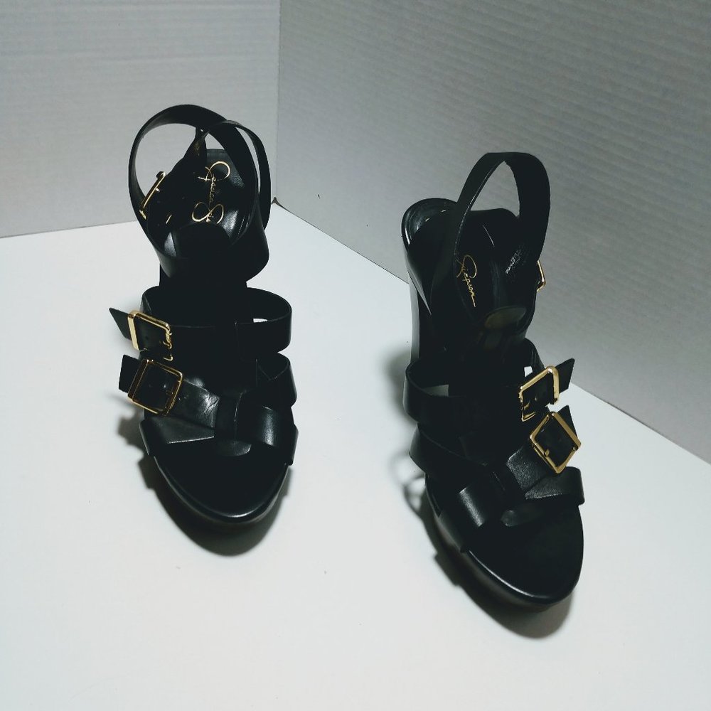Jessica Simpson Black Strap Sandals